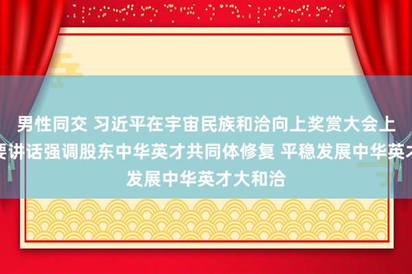 男性同交 习近平在宇宙民族和洽向上奖赏大会上发表首要讲话强调股东中华英才共同体修复 平稳发展中华英才大和洽